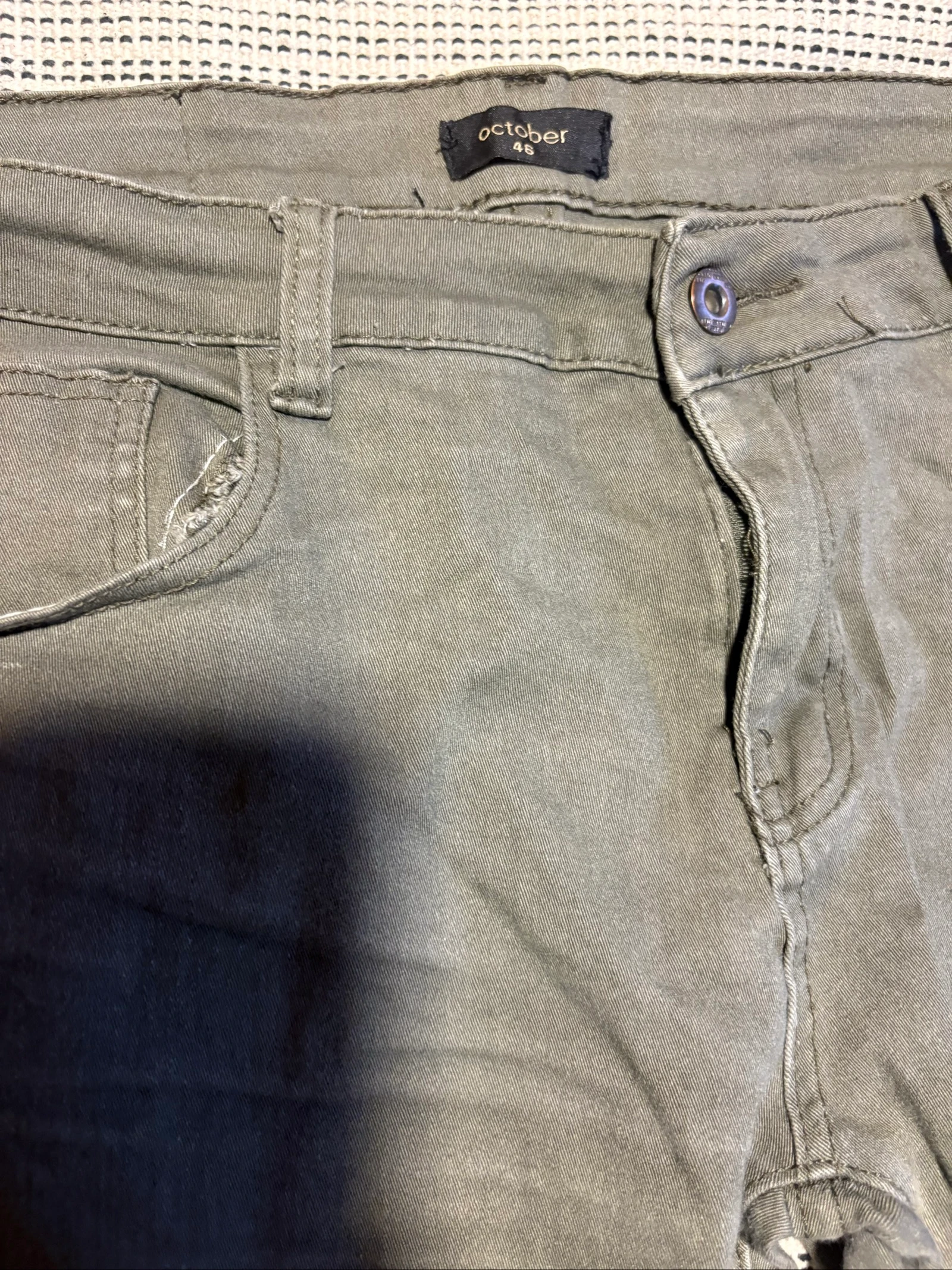 Pantalon vert kaki October taille 46 / Pantalon khaki taille XXL – photo 3